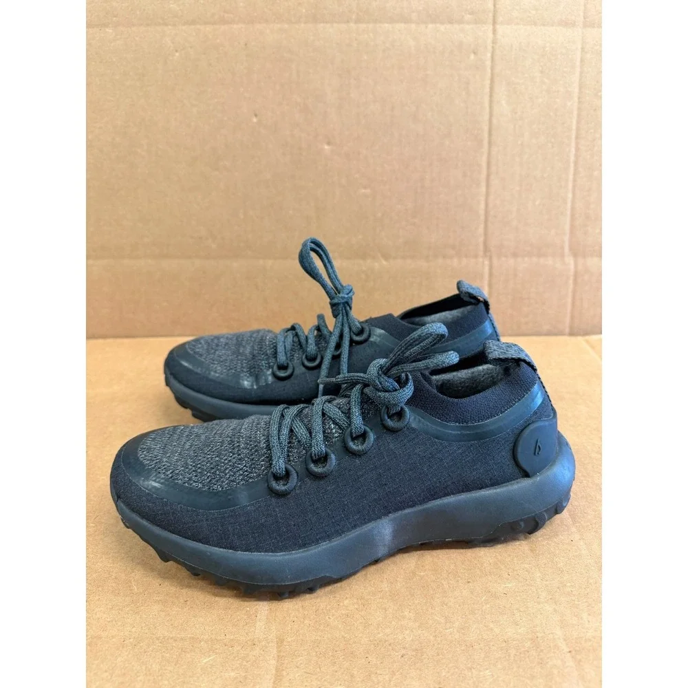 Allbirds Trail Runner Swt Lace Up Sneakers Natural Black Womens Size 8 US